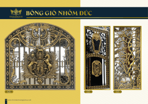 Bông gió nhôm đúc - BG001