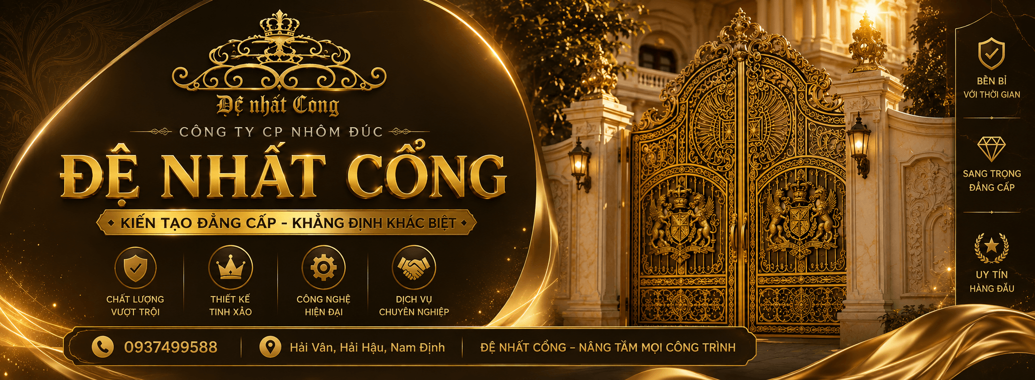 Đệ Nhất Cổng - Cổng Nhôm Đúc Hoàng Gia