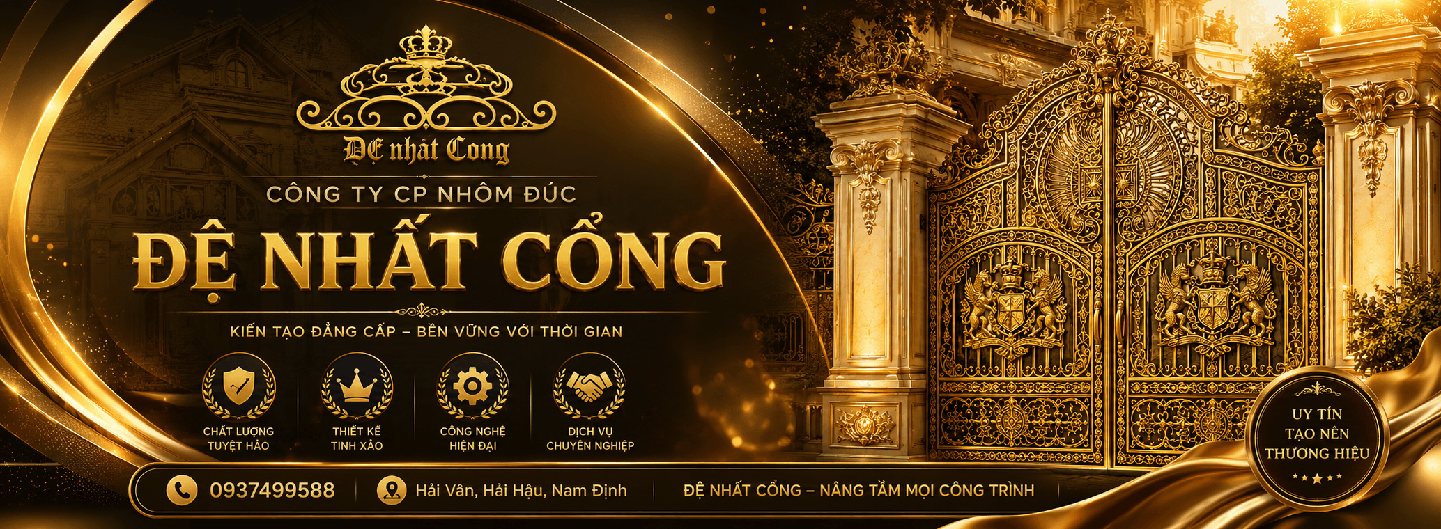 Đệ Nhất Cổng - Cổng Nhôm Đúc Hoàng Gia