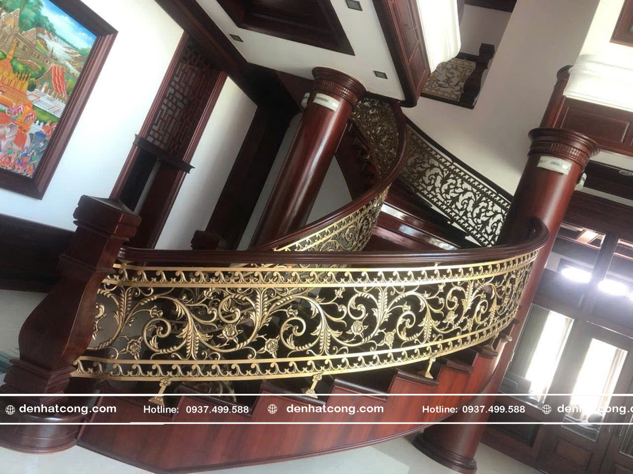 Cầu thang nhôm đúc - CT080