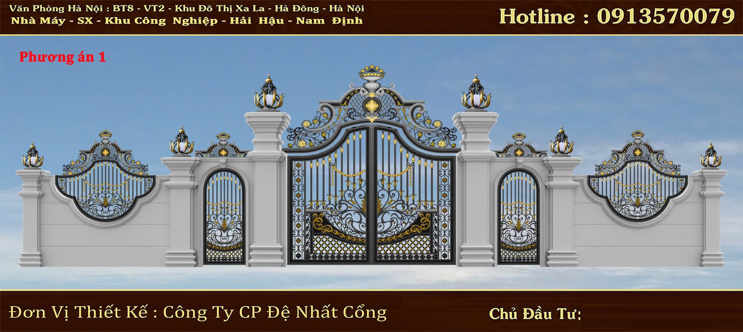 Mẫu thiết kế Cổng và Hàng Rào