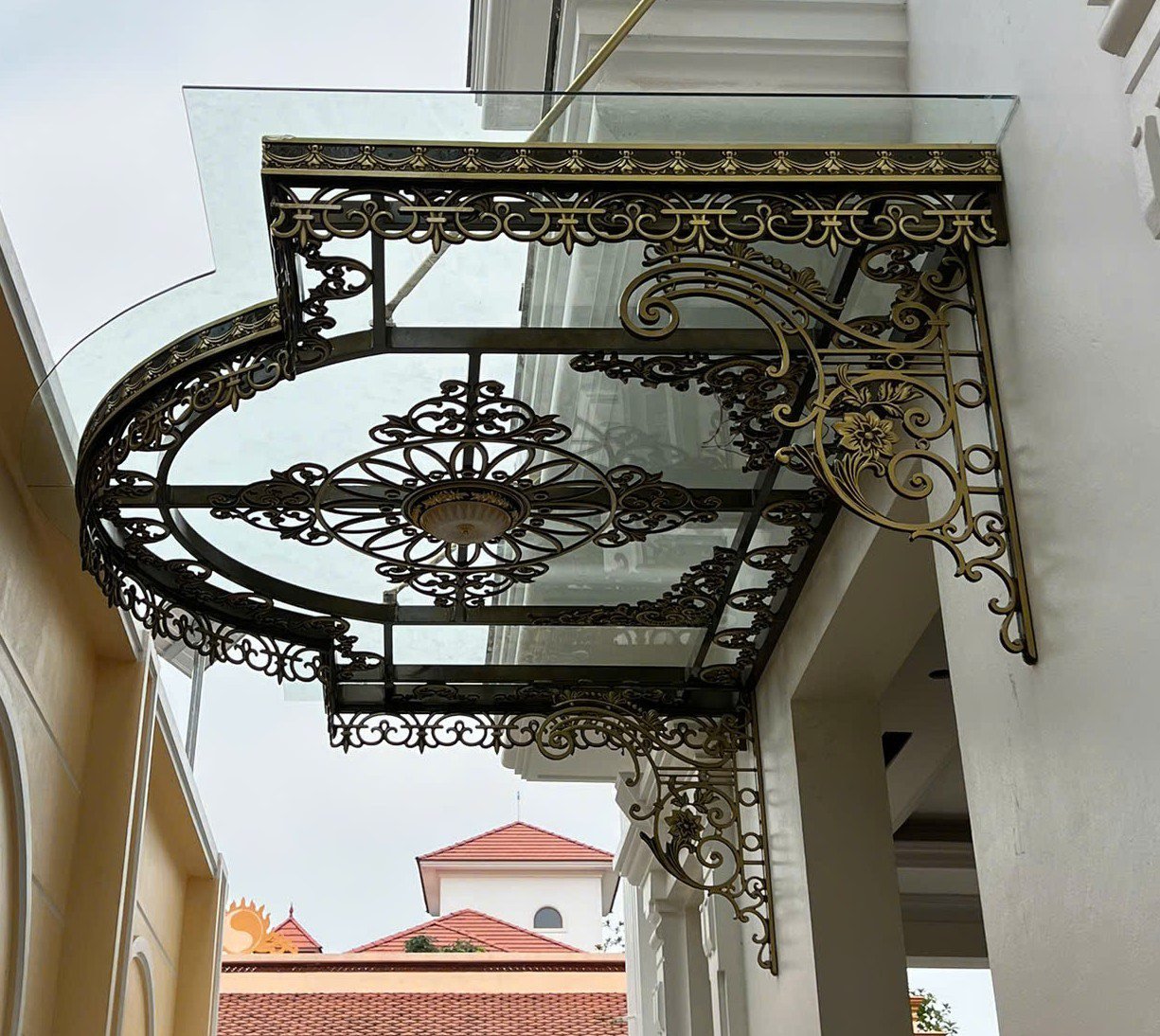 Mái sảnh nhôm đúc GN-02