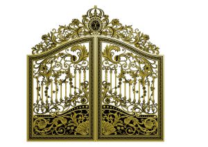 Cổng nhôm đúc Hoa Lá Tây Pháp