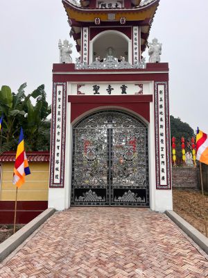 Cổng nhôm đúc Tâm Linh Đền Chùa
