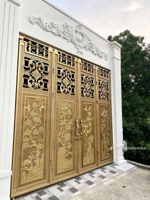 Cổng nhôm đúc 4 Cánh Hoàng Gia Pháp